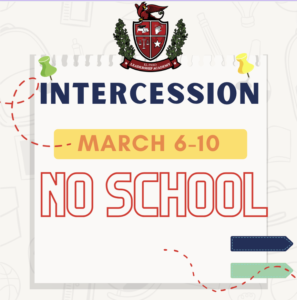 Spring Intersession - NO SCHOOL